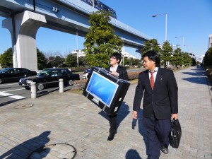 会場までの道中