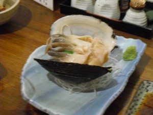 ホッキの刺身